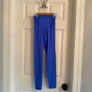 Aerie Ruched Side Bright Blue Leggings | Size XS